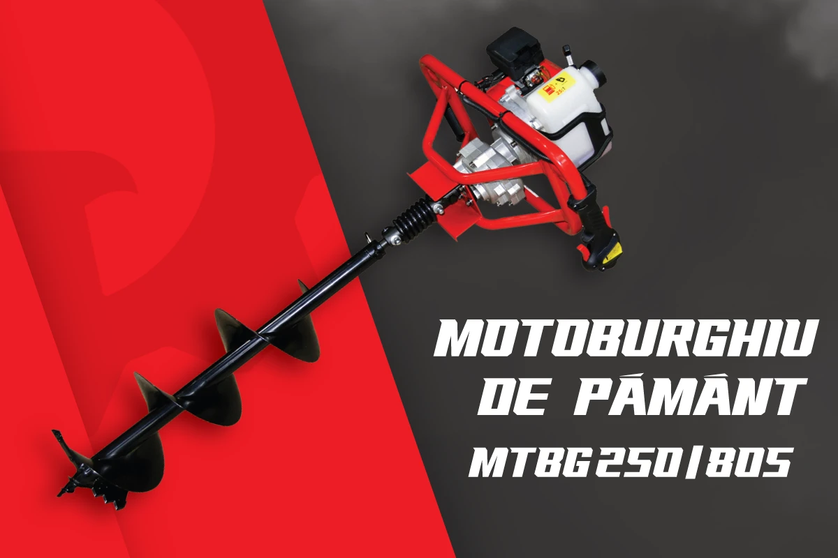 MOTOBURGHIUL ROTAKT MTBG250/805 – UN AJUTOR DE NĂDEJDE PENTRU FORAREA DE GĂURI ÎN SOL