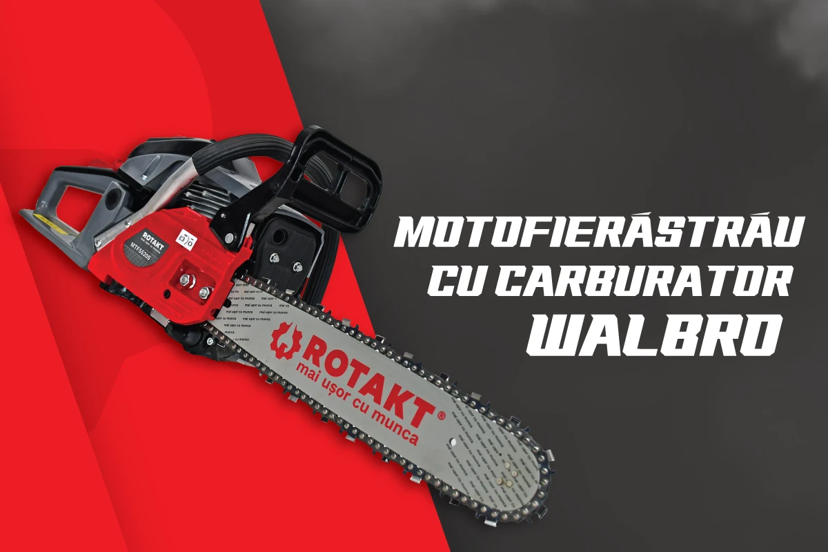 MOTOFIERĂSTRAIE ROTAKT CU CARBURATOR WALBRO