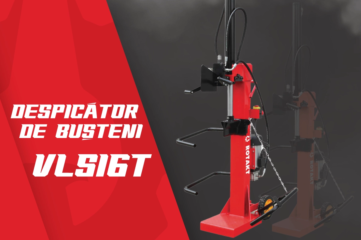 Pregăteşte lemnele de iarnă cu un despicător de buşteni Rotakt