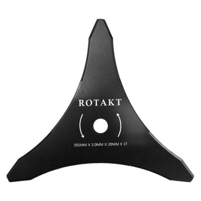 Cutit cosire pentru motocoasa, 3 taisuri, 305 x 20 x 3 mm, Rotakt