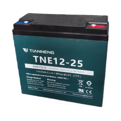 Baterie semitractiune Deep Cycle Tianneng TNE12-25, 12V 25Ah VRLA GEL pentru scutere si tricicluri electrice