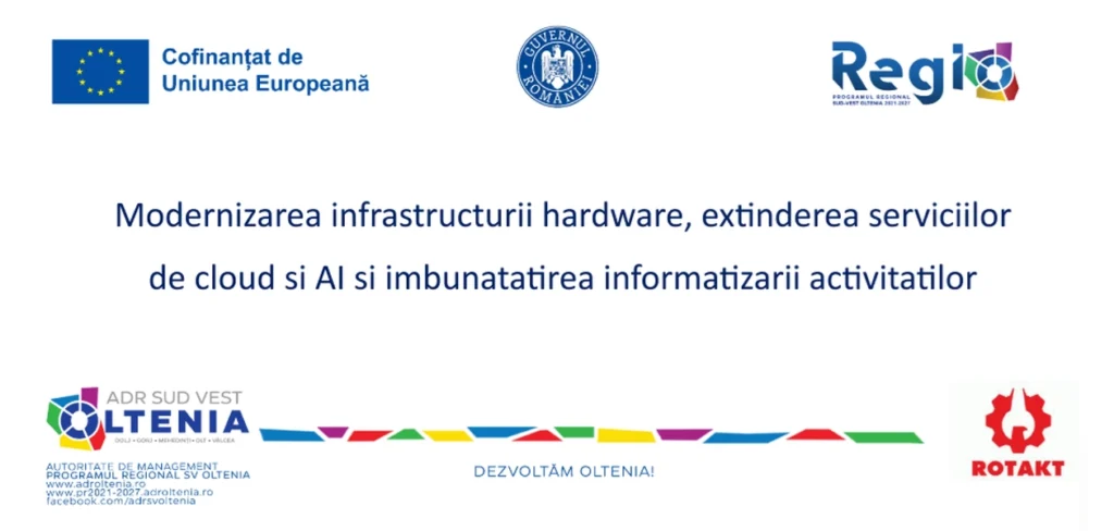 Modernizarea infrastructurii hardware, extinderea serviciilor de cloud si AI si imbunatatirea informatizarii activitatilor