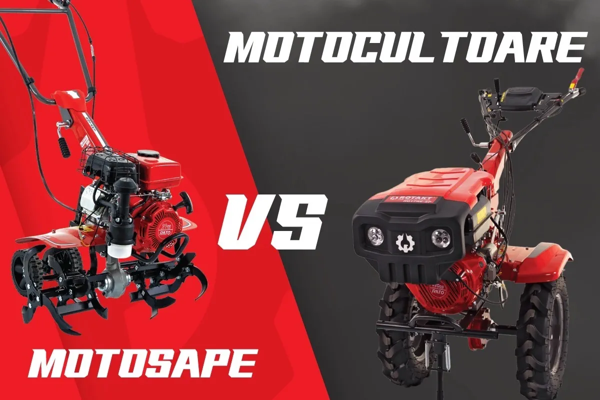 Cum se diferențiază un motocultor de o motosapă și care este cel mai potrivit pentru nevoile tale?