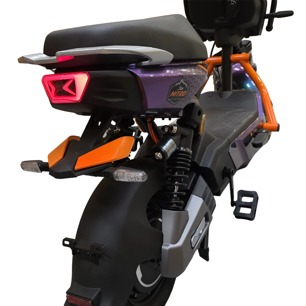 Scuter Electric Nitro 800W Verde 25km/h Autonomie de până la 50 km Baterie plumb-acid 60V, Fără permis - imagine 3