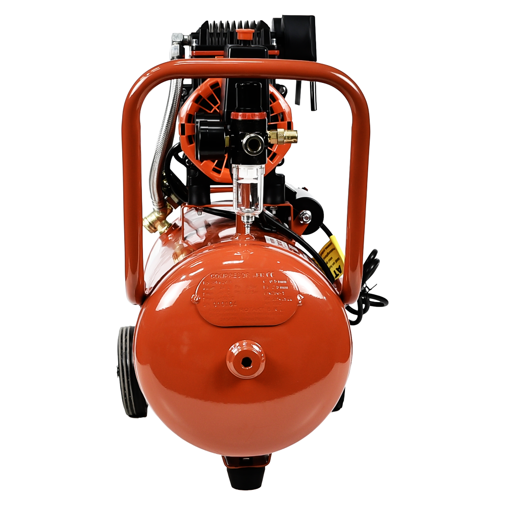 Compresor Aer Cu 2 Cilindrii Fara ulei Rotakt ROCP-S24 Putere 1.5CP/1.1kW, Presiune 8 bar, Debit 160l/min, Capacitate 24l - imagine 6