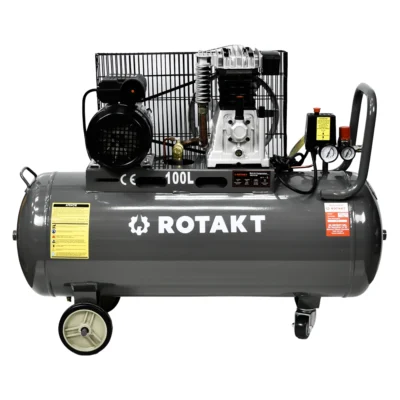 Compresor Cu 2 Pistoane Rotakt ROCP‑S100, Putere 2.2 kW, Presiune 10 bar, Debit 250 l/min, Capacitate 100l