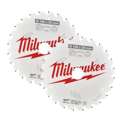 Milwaukee 4932479804 SET DE 2 PANZE CIRCULAR 190x24T/24T