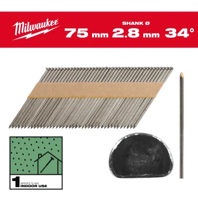 Milwaukee 4932492597 CUIE CAP D, 34, 75MM, SS, 2200 BUC