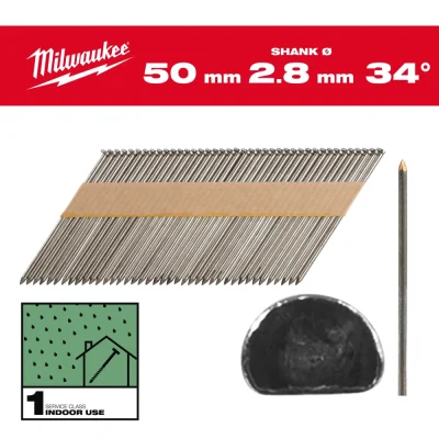 Milwaukee 4932492595 CUIE CAP D, 34, 50MM, SS, 2200 BUC