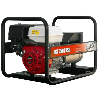 Generator de curent monofazat AGT-Honda 7501 HSB