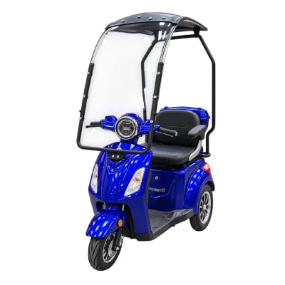 Triciclu Electric Rotakt Voyager 2 cu Semicabina Motor 1000W 25 km/h Autonomie de până la 41 km Baterie plumb-acid 60V 20Ah Greutate maximă 251 kg, Fără permis